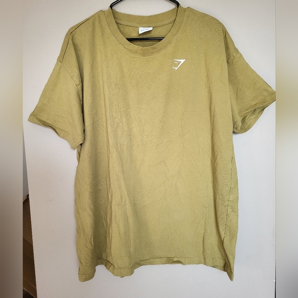 Gymshark Men's Olive T-Shirt, Size XL - Picture 1 of 4